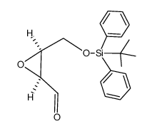 (2R,3R)-4-(tert-Butyldiphenylsilyloxy)-2,3-epoxybutan-1-al结构式