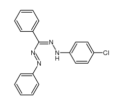 N-(4-chloro-phenyl)-3,N'''-diphenyl-formazan Structure