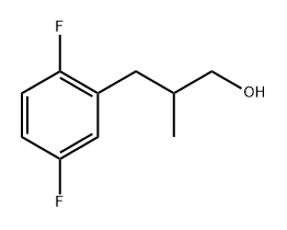 3-(2,5-二氟苯基)-2-甲基丙-1-醇结构式