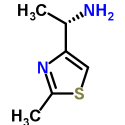 (1S)-1-(2-Methyl-1,3-thiazol-4-yl)ethanamine结构式