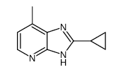 2-cyclopropyl-7-methyl-1H-imidazo[4,5-b]pyridine结构式