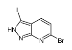 6-溴-3-碘-1H-吡唑并[3,4-b]吡啶结构式