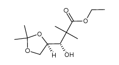 ethyl (S)-3-[(R)-2,2-dimethyl-1,3-dioxolan-4-yl]-3-hydroxy-2,2-dimethylpropanoate Structure