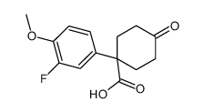 1-(3-Fluoro-4-methoxyphenyl)-4-oxocyclohexanecarboxylic acid picture