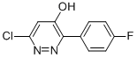 6-chloro-3-(4-fluorophenyl)-4-pyridazinol structure