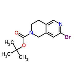 2,6-Naphthyridine-2(1H)-carboxylic acid, 7-bromo-3,4-dihydro-, 1,1-dimethylethyl ester Structure