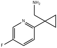 [1-(5-Fluoropyridin-2-yl)cyclopropyl]methanamine Structure