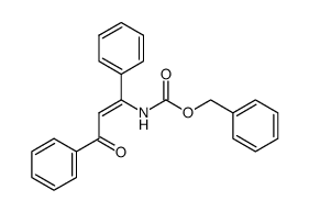 benzyl (Z)-(3-oxo-1,3-diphenylprop-1-en-1-yl)carbamate Structure