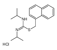 naphthalen-1-ylmethyl N,N'-di(propan-2-yl)carbamimidothioate,hydrochloride Structure