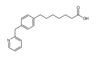 7-<4-(2-pyridylmethyl)phenyl>heptanoic acid结构式