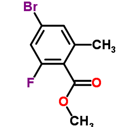 Methyl 4-bromo-2-fluoro-6-methylbenzoate structure