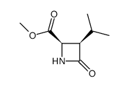 2-Azetidinecarboxylicacid,3-(1-methylethyl)-4-oxo-,methylester,cis-(9CI) Structure