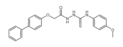 1-[2-(4-biphenyloxy)acetyl]-4(4-methoxyphenyl)thiosemicarbazide Structure