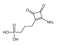 3-(2-amino-3,4-dioxocyclobuten-1-yl)propylphosphonic acid结构式