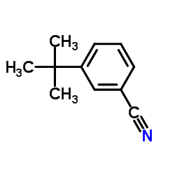 3-(2-Methyl-2-propanyl)benzonitrile Structure