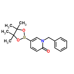 1-苄基吡啶-2(1H)-星空app-5-硼酸频哪醇酯结构式