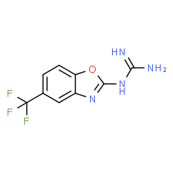 (5-(TRIFLUOROMETHYL)BENZO[D]OXAZOL-2-YL)GUANIDINE Structure