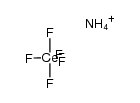 ammonium pentafluorocerate(IV) Structure