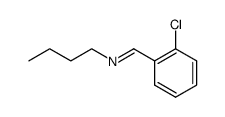 (2-Chlorobenzylidene)butylimine Structure