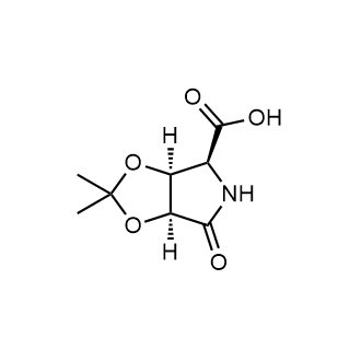 (3aS,4S,6aS)-2,2-Dimethyl-6-oxotetrahydro-4H-[1,3]dioxolo[4,5-c]pyrrole-4-carboxylic acid structure