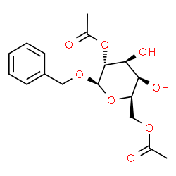 Benzyl β-D-galactopyranoside 2,6-diacetate Structure