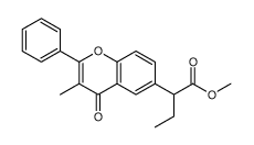 methyl 2-(3-methyl-4-oxo-2-phenylchromen-6-yl)butanoate结构式