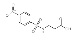 3-(4-NITROPHENYLSULFONAMIDO)PROPANOIC ACID structure