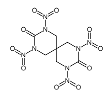 2,4,8,10-tetranitro-2,4,8,10-tetrazaspiro[5.5]undecane-3,9-dione Structure