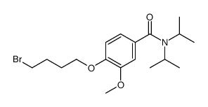 4-(4-bromobutoxy)-3-methoxy-N,N-di(propan-2-yl)benzamide结构式