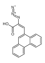 2-azido-3-phenanthren-9-ylprop-2-enoic acid结构式