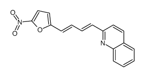 2-[4-(5-Nitro-2-furyl)-1,3-butadienyl]quinoline Structure