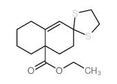 ethyl spiro[1,2,3,4,5,6-hexahydronaphthalene-7,2'-1,3-dithiolane]-4a-carboxylate结构式