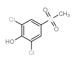 2,6-二氯-4-甲基磺酰苯酚结构式