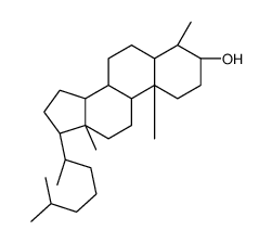 Cholestan-3-ol, 4-methyl-, (3alpha,4alpha,5alpha)-结构式