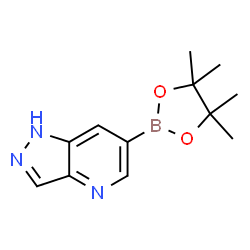 6-(4,4,5,5-四甲基-1,3,2-二氧杂硼烷-2-基)-1H-吡唑并[4,3-b]吡啶结构式