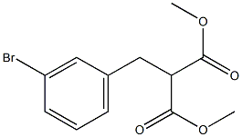 dimethyl 2-(3-bromobenzyl)malonate结构式