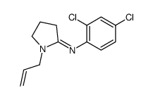 N-(2,4-dichlorophenyl)-1-prop-2-enylpyrrolidin-2-imine Structure