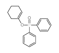 Phosphinic acid,diphenyl-, 1-cyclohexen-1-yl ester (8CI,9CI) structure