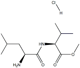 L-leucinyl-L-valine methyl ester hydrochloride Structure