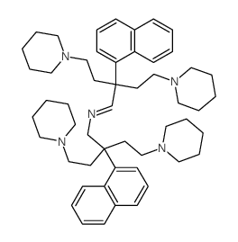 Piperidine, 1,1-(.delta., .delta.-nitriloditetramethylene)bis(.gamma.-(1-naphthyl)-gamma-(2-piperidinoethyl)-结构式