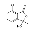 3-hydroxy-3-methyl-7-sulfanylphthalide Structure