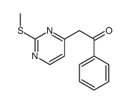 2-(2-methylsulfanylpyrimidin-4-yl)-1-phenylethanone Structure