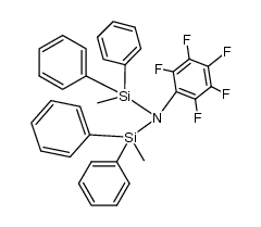 1-methyl-N-(methyldiphenylsilyl)-N-(perfluorophenyl)-1,1-diphenylsilanamine Structure