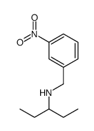 N-[(3-nitrophenyl)methyl]pentan-3-amine structure