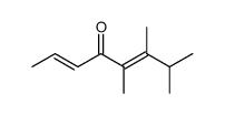 5,6,7-trimethylocta-2,5-dien-4-one Structure