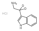 Tryptamine-d2 hydrochloride结构式