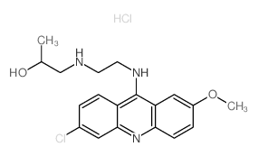 1-[2-[(6-chloro-2-methoxy-acridin-9-yl)amino]ethylamino]propan-2-ol structure