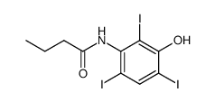 Buttersaeure-2,4,6-triiod-3-hydroxy-anilid Structure