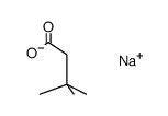 sodium 3,3-dimethylbutyrate Structure