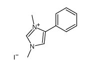 1,3-dimethyl-4-phenyl-imidazolium, iodide结构式